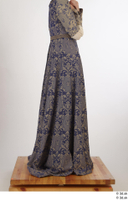  Photos Woman in Historical Dress 1 15th Century Medieval Clothing blue dress leg lower body 0007.jpg